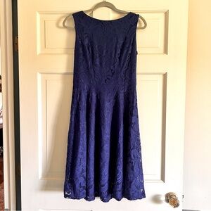Blue lace dress, beautiful for a wedding, summer date night, or cocktail party.